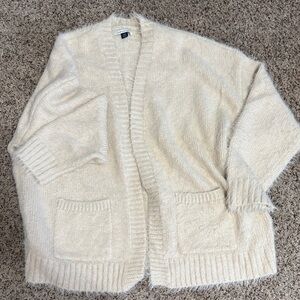 American Eagle Outfitters Cream Cardigan